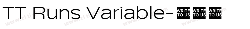TT Runs Variable字体转换
